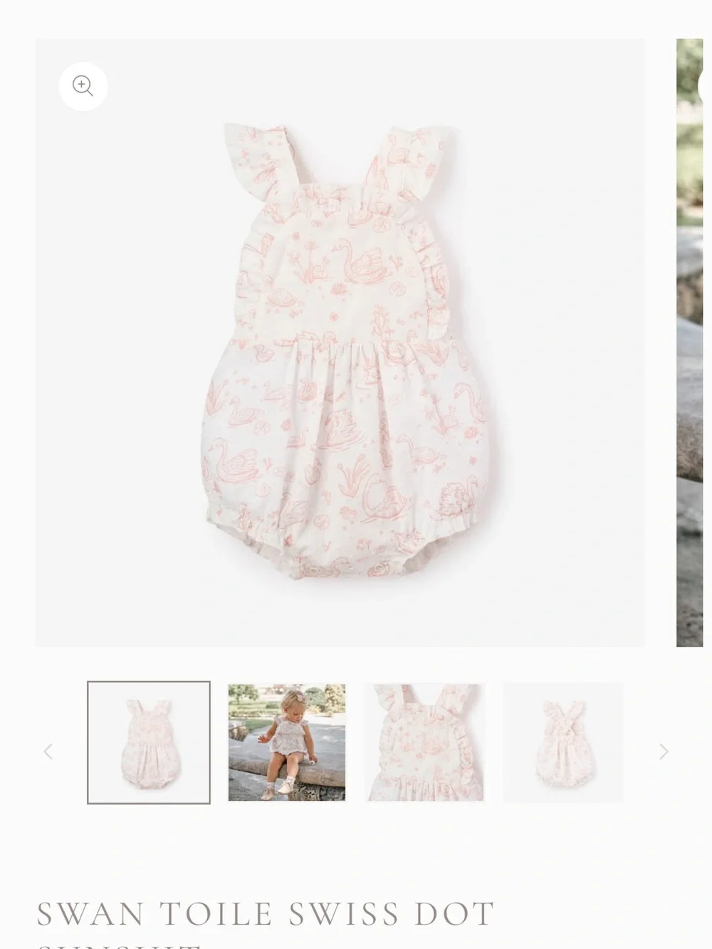 SWAN TOILE SWISS DOT SUNSUIT